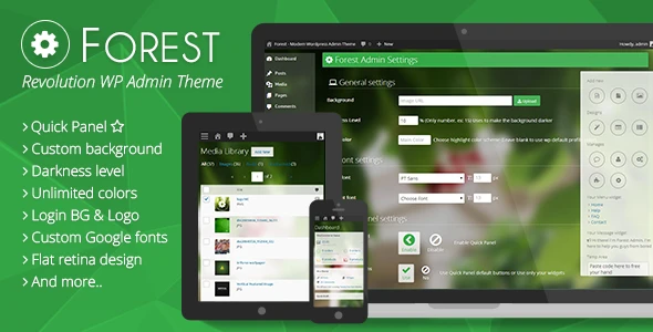 Forest – Revolution WordPress Admin